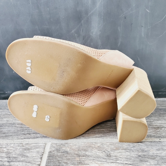NEW Cole Haan Callista Open Toe Sling Pink Heels - Picture 5 of 9